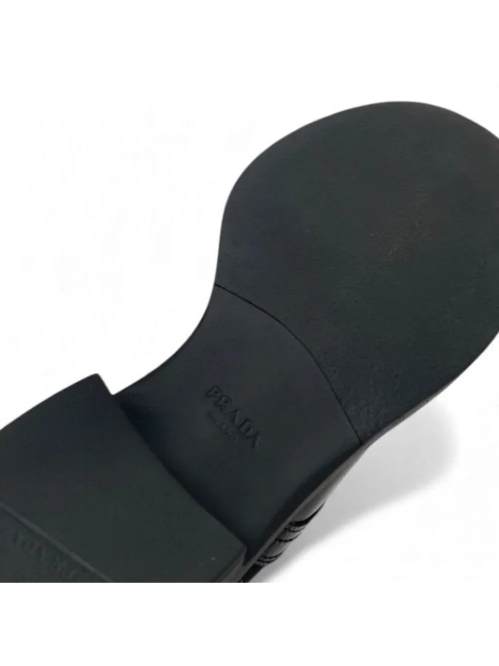 Prada Boots Short Shoes Nylon Leather Black Re-nylon Brushed - Picture 9 of 10